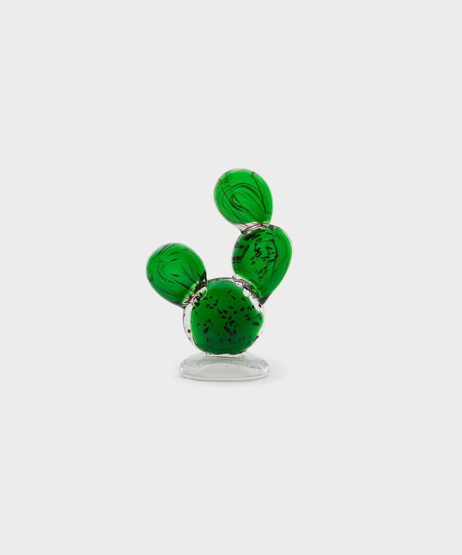 Cactus Glass Ornament (Round Fan S)