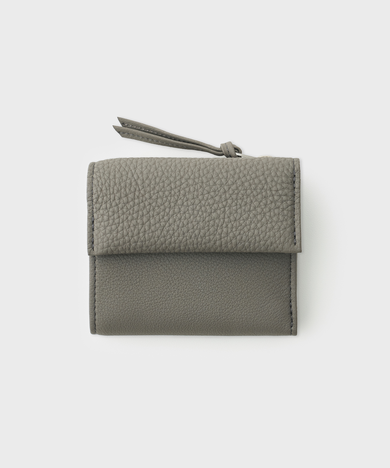 Bubble Calf Mini Wallet (Gray)