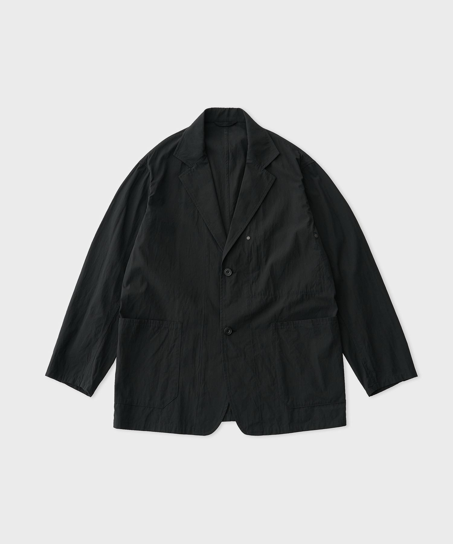 Washed Gas Twill Jacket (Black)
