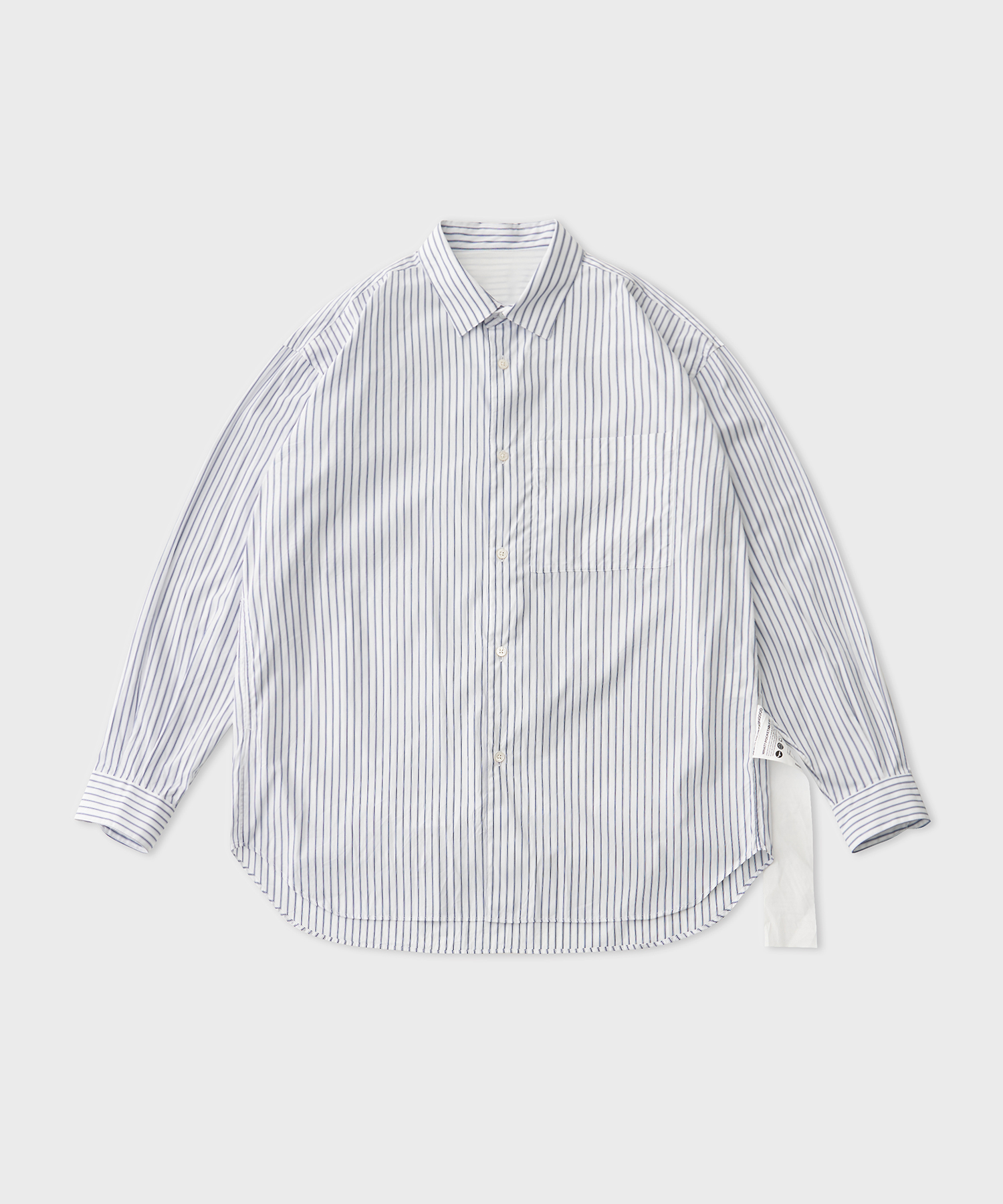 Patti Regular Collar Shirt (Oriental Blue Stripe)