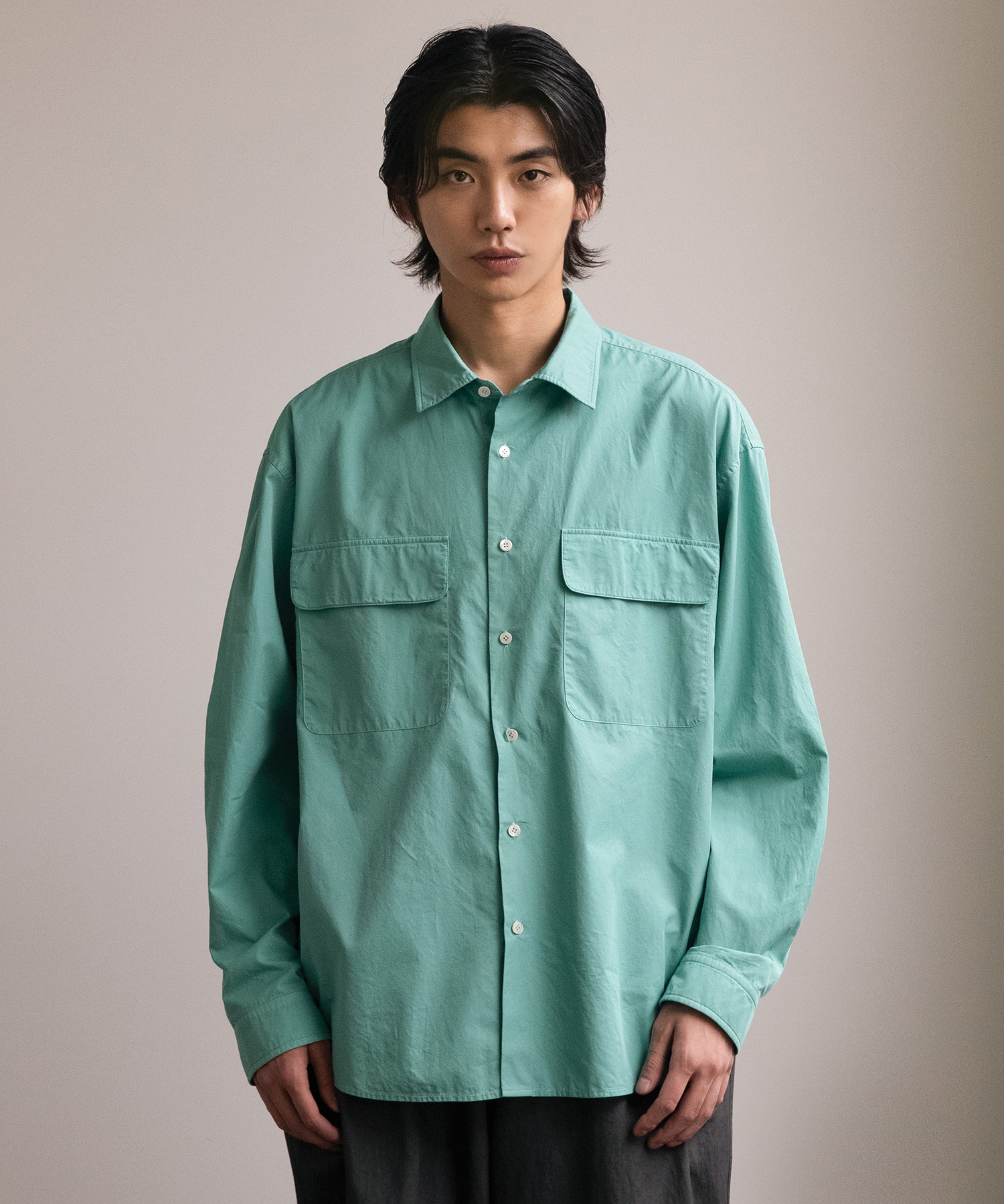 23AW Volume Garment Shirt (Jade - Green)