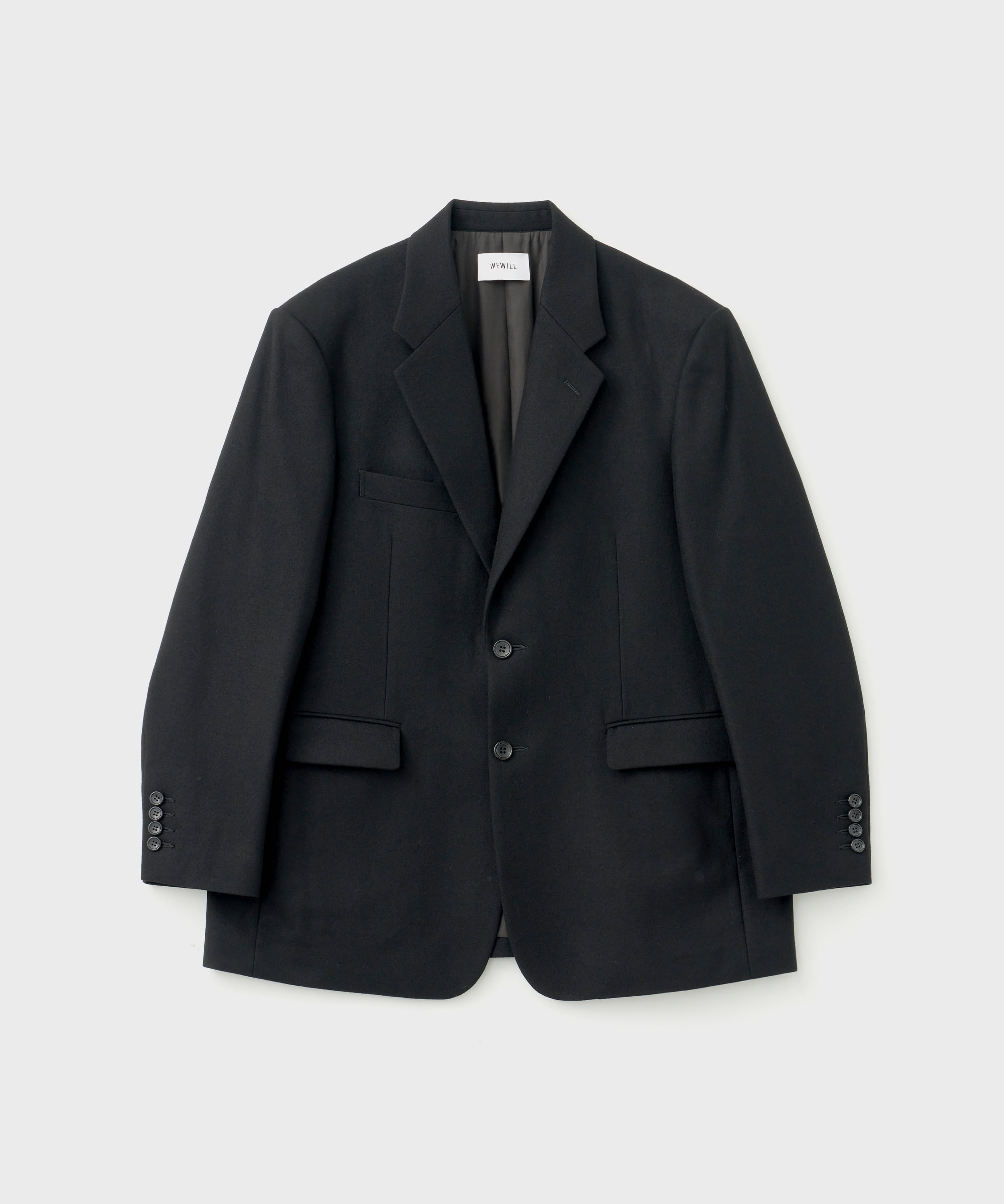 Tailored Square Jacket (Black)