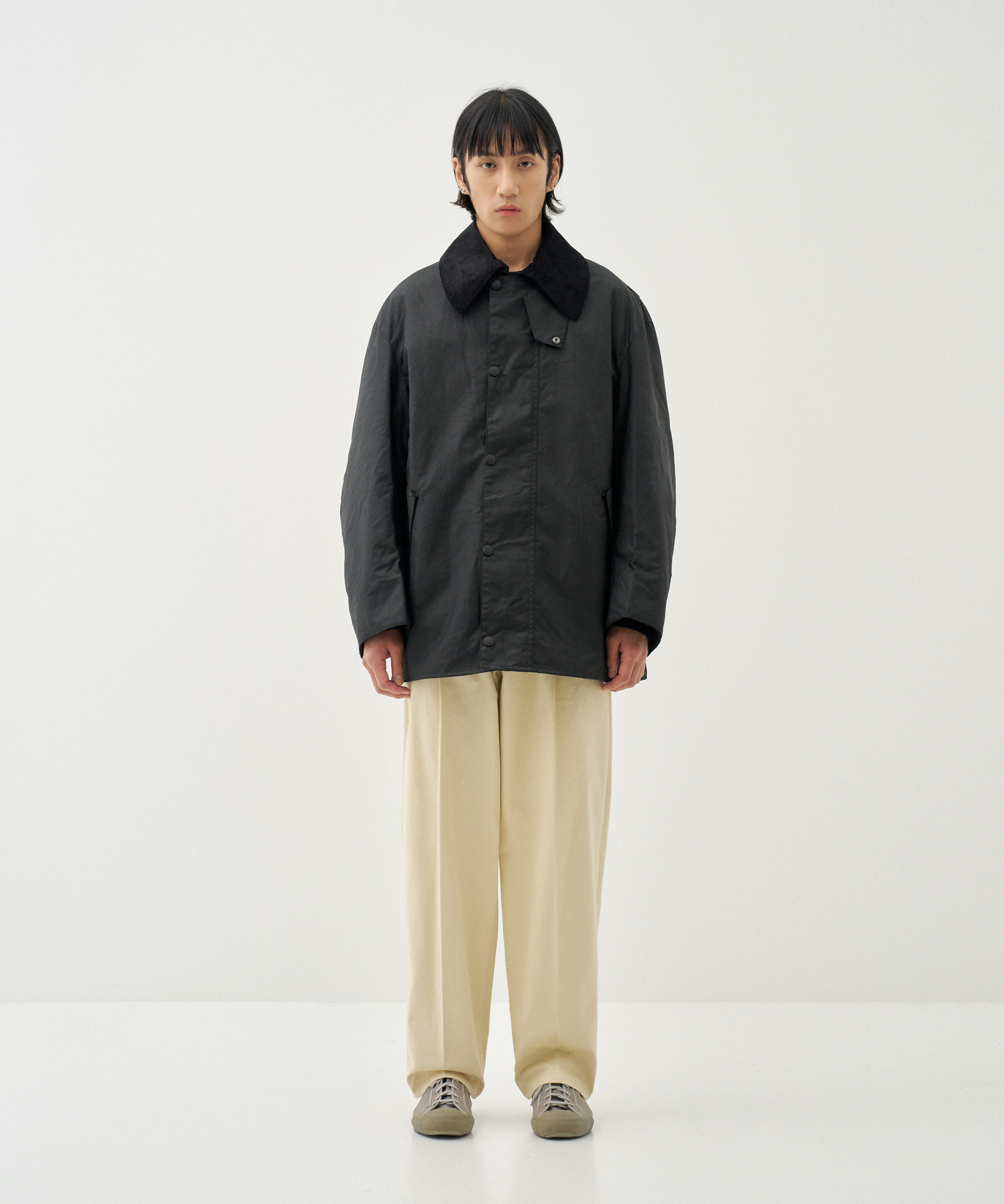 Oversized Coverall Jacket (Black)