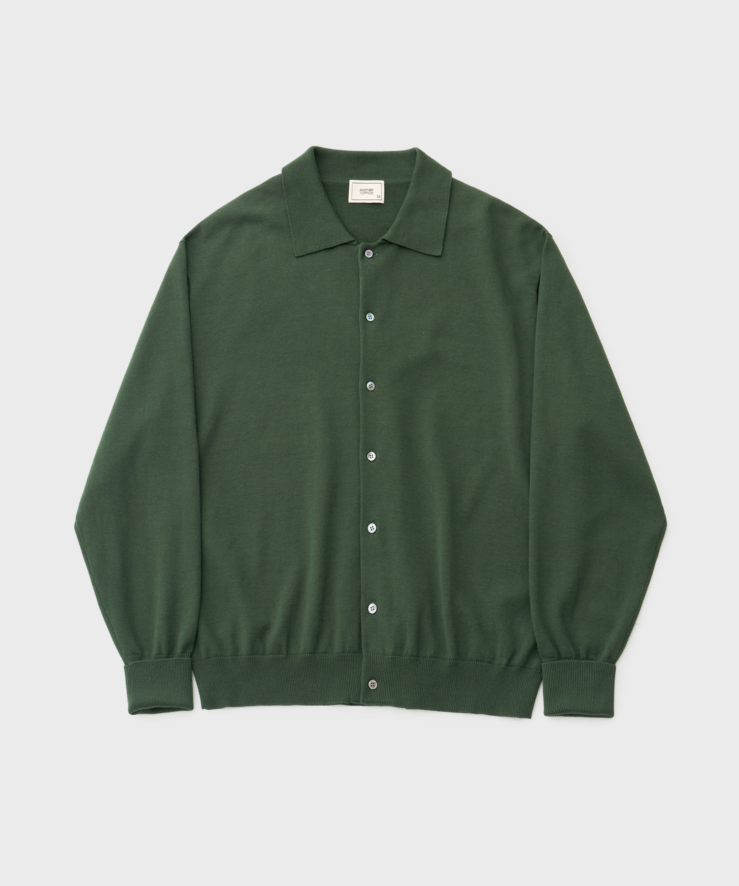 24SS Scape Knit Polo Cardigan (Forest)