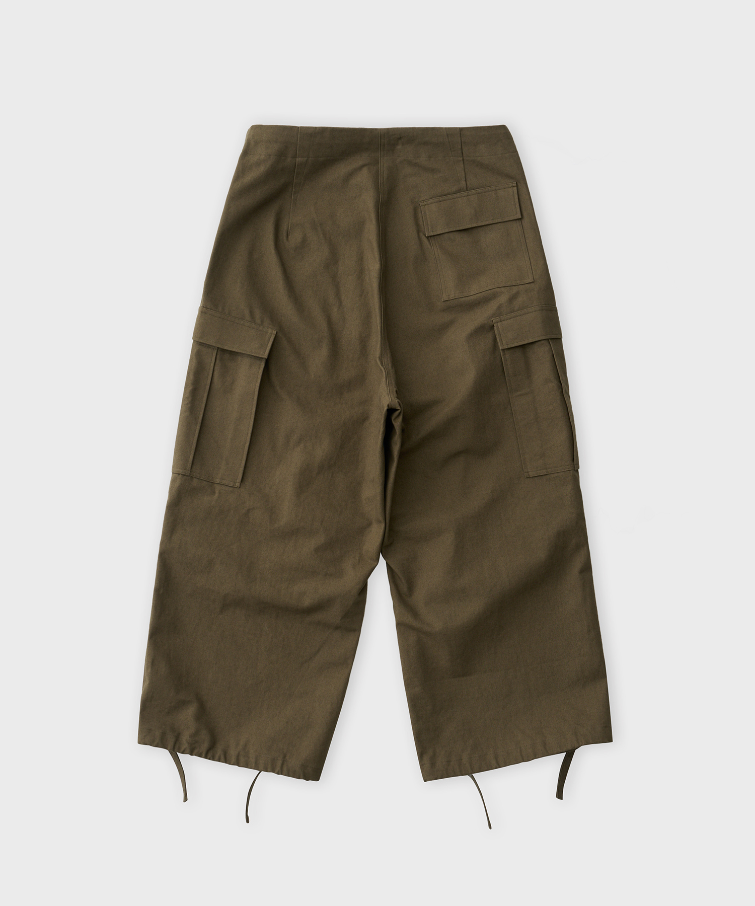 Cotton Canvas Washer Army Pants (Khaki)