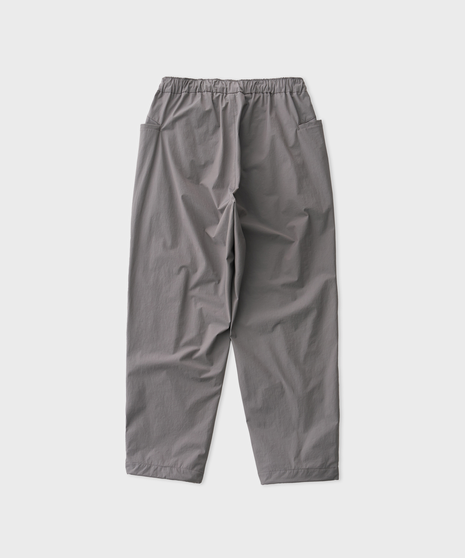 Wide Tapered Easy Pants (Gray)