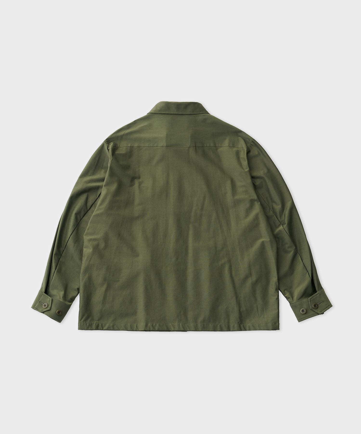 Typewriter High Gauge Jersey Fatig Jacket (Military Green)