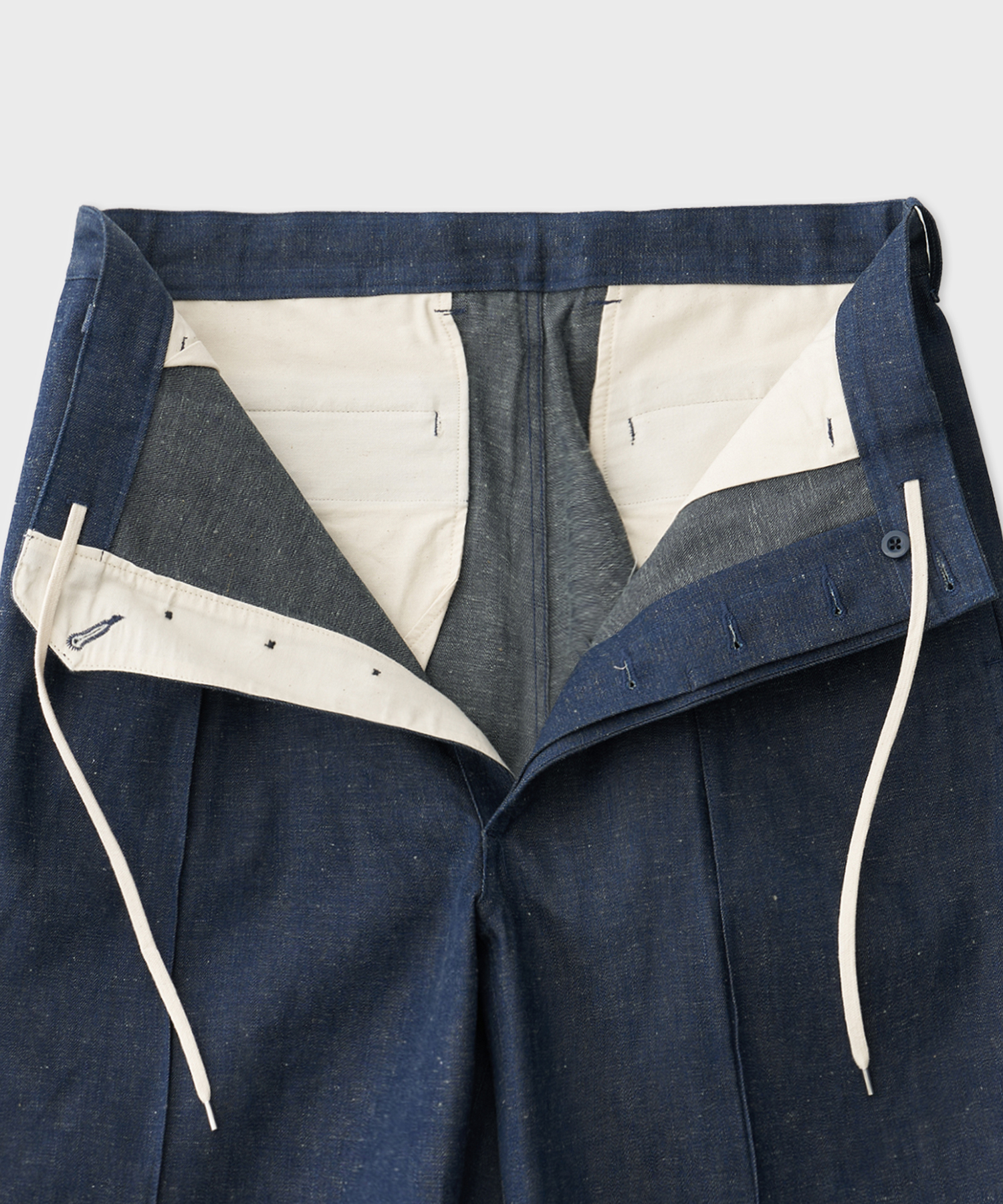 Nepped Old Denim 52 Shorts Non-Washed (Indigo)