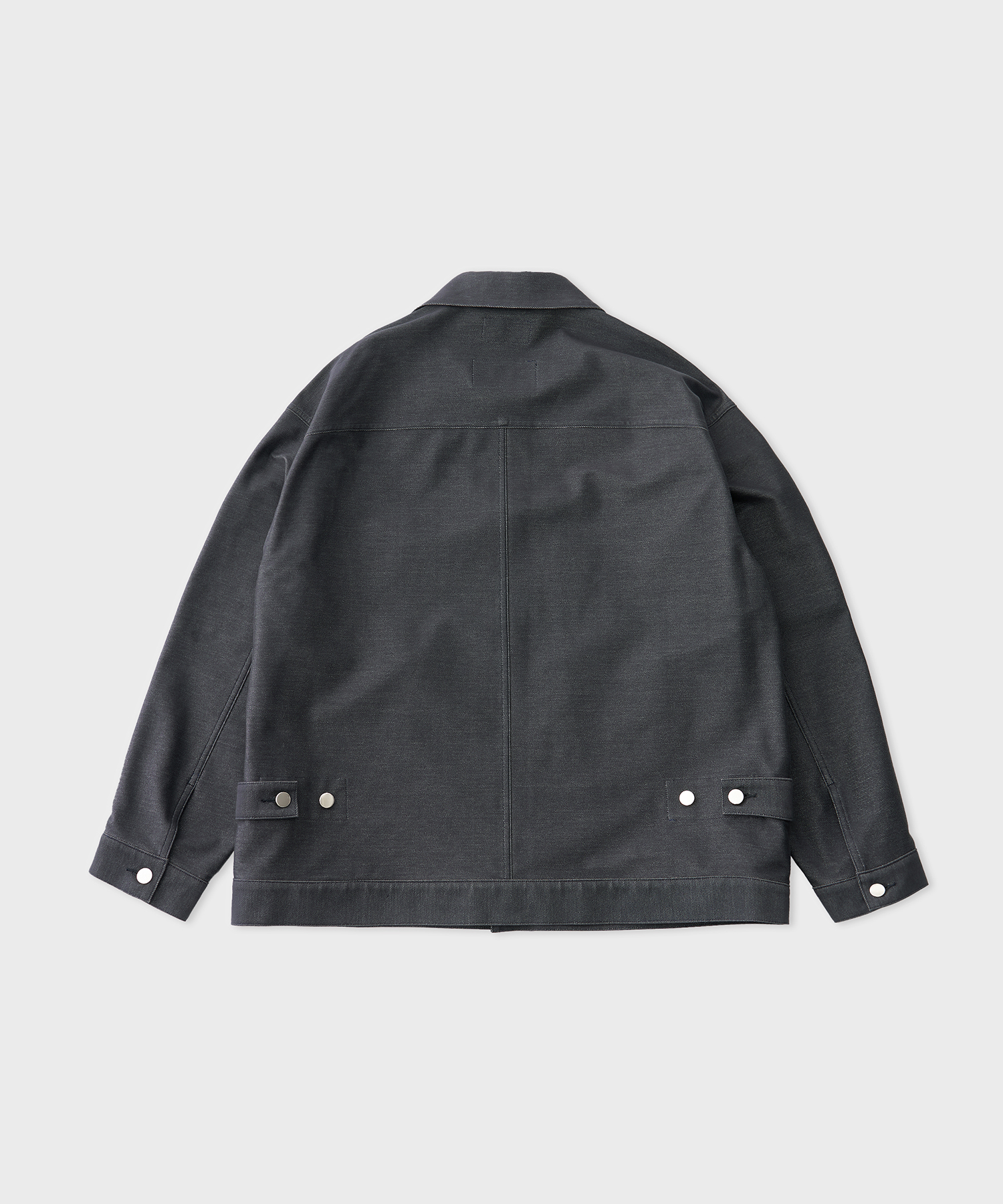 Piece Dyeing Denim High Gauge Jersey Jacket (Navy)