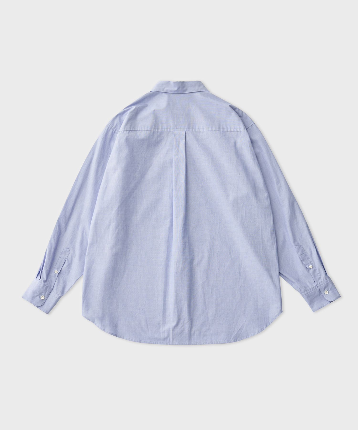 Chambray Button Down Collar Shirt (Blue)