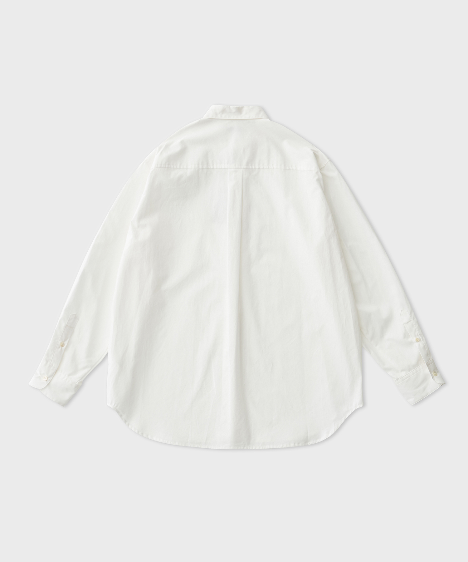 Chambray Button Down Collar Shirt (White)