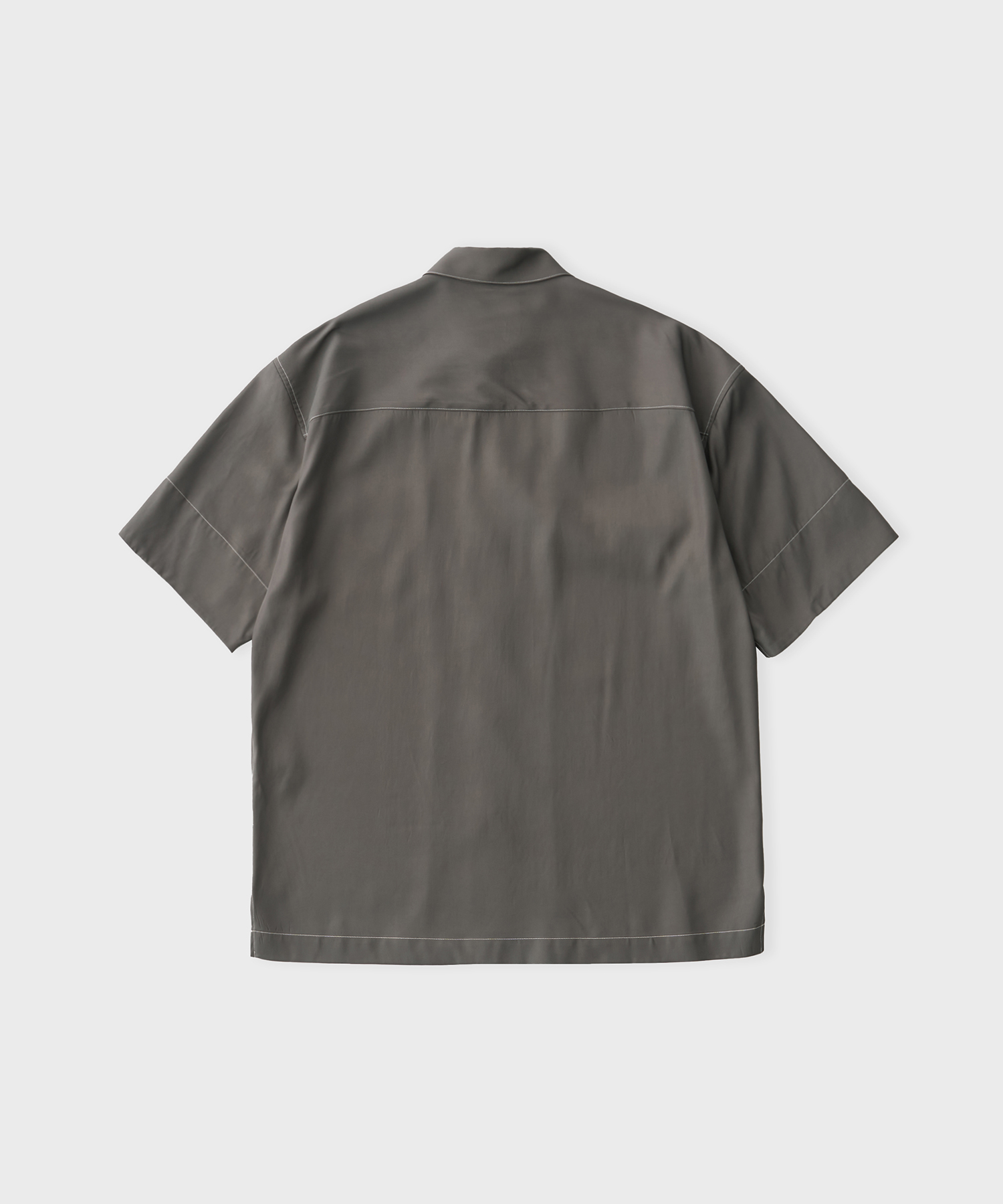 Viscose Twill S/S Shirt (Gray)