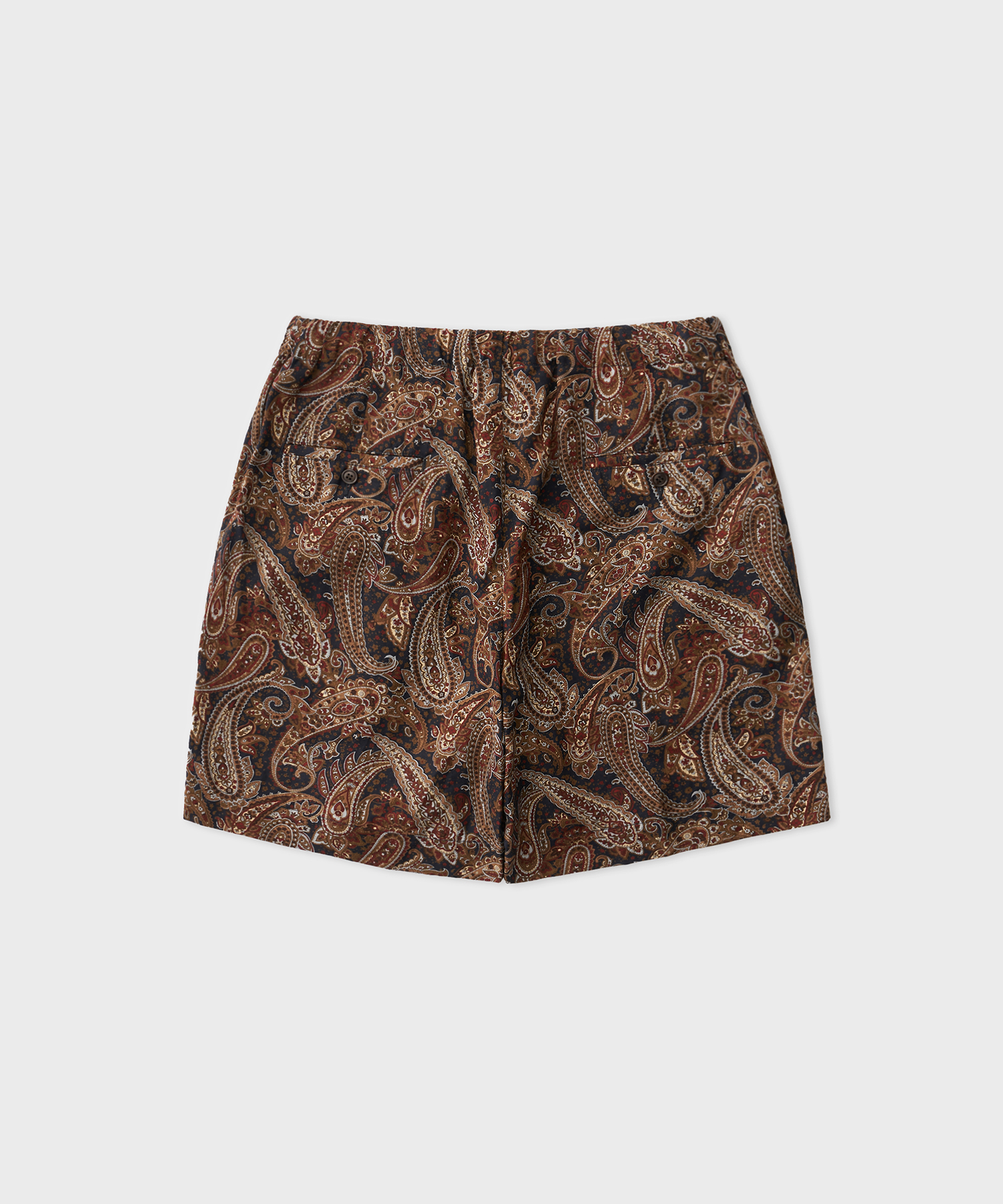Paisley Baggy Shorts (Brown)