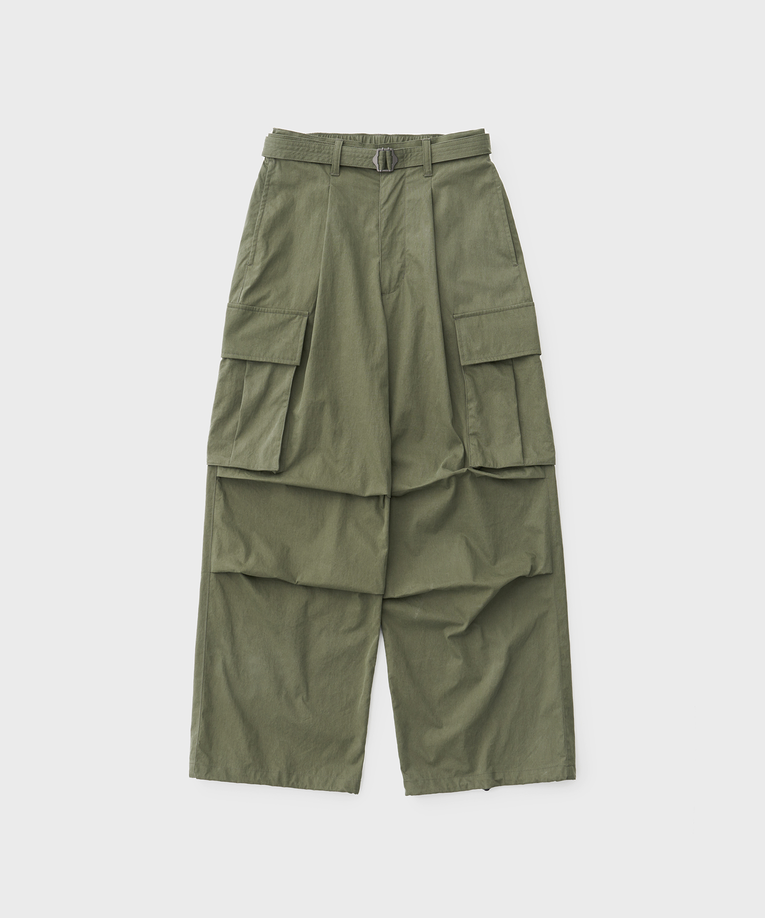 23AW Parachute Belted Pants (Army Green)